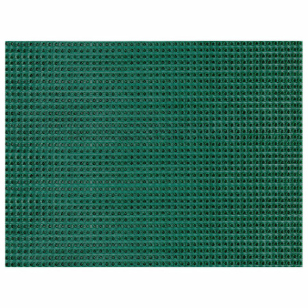 Коврик придверный 45х60 см, ЗЕЛЕНЫЙ пластиковый грязезащитный, толщина 10 мм, "ТРАВКА", PRIMILA, 701065 - МСК «Форвард»