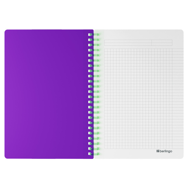 Бизнес-тетрадь A5, 80л., Berlingo "Your Way", клетка, на силиконовом гребне, 80г/м2, пластик обложка 600мкм, фиолетовая SRn_A5894 369403 - МСК «Форвард»