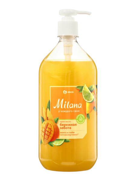 Крем-мыло Grass Milana Манго и лайм 1 л 125418 1537408 - МСК «Форвард»