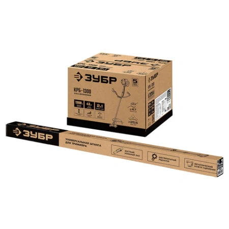 Триммер бензиновый ЗУБР КРБ-1300, 1300 Вт, 9000 об./мин, объем двигателя 43 см3, КРБ-1300 671137 - МСК «Форвард»