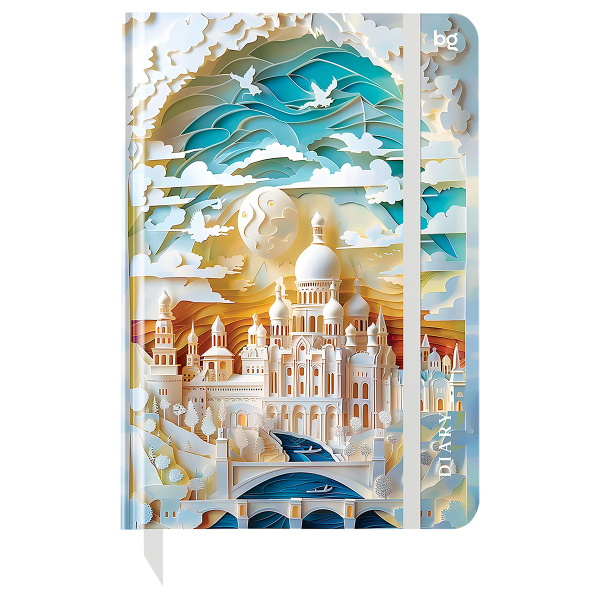 Ежедневник недатированный А5, 136л., 7БЦ BG "Paper Art. Istanbul", матовая ламинация, выборочный лак 376406