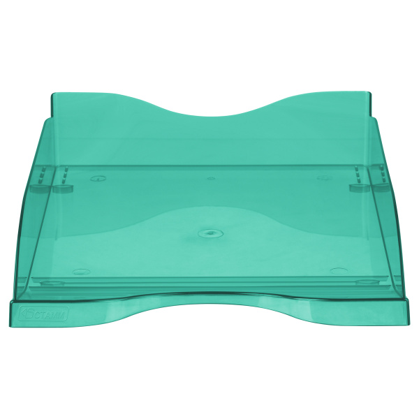 Лоток для бумаг горизонтальный СТАММ "Тропик", тонированный мятный ЛТГ-31252 351658 - МСК «Форвард»