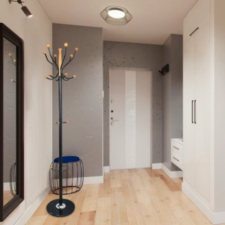 Вешалка-стойка BRABIX "CR-8243" на мраморном диске, металл, 6+3 крючка, цвет черный, 606438 - МСК «Форвард»