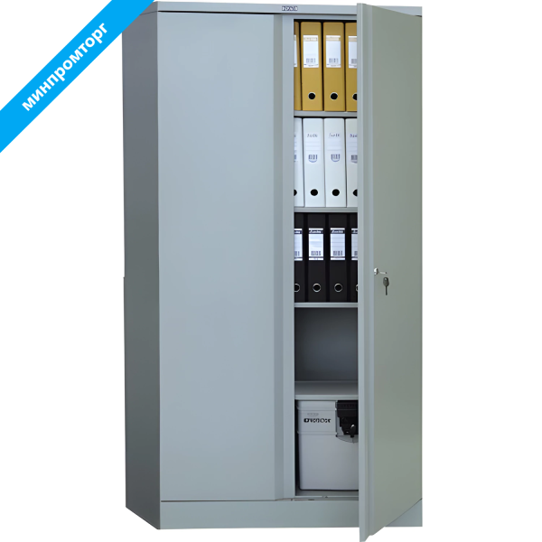 Шкаф металлический офисный ПРАКТИК "AM-1891" (в1830*ш915*г458мм;47кг), разборный AM-18391 290093