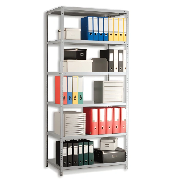 Стеллаж металлический ПРАКТИК "MS" (в2000*ш1000*г300мм), 6 полок MS200/100х30/6 290148