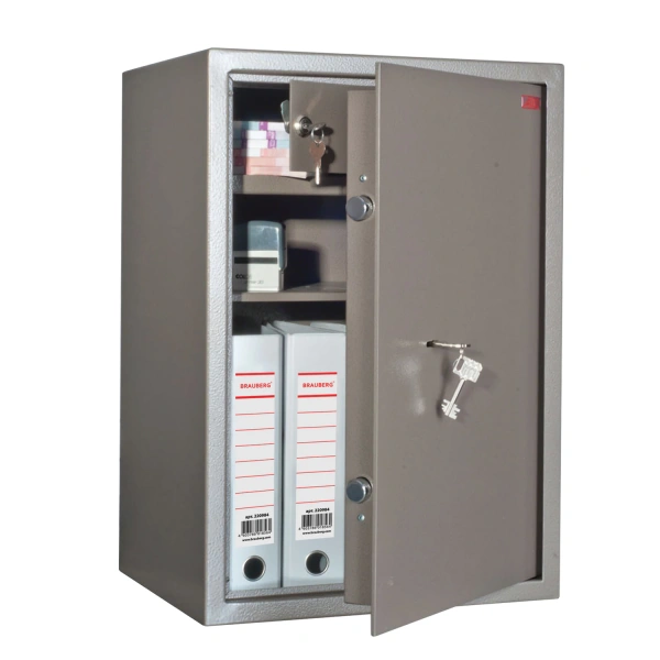 Сейф AIKO "ТМ-63Т" (в630*ш440*г355мм;30кг), ключевой замок, трейзер, полка ТМ-63Т 290689