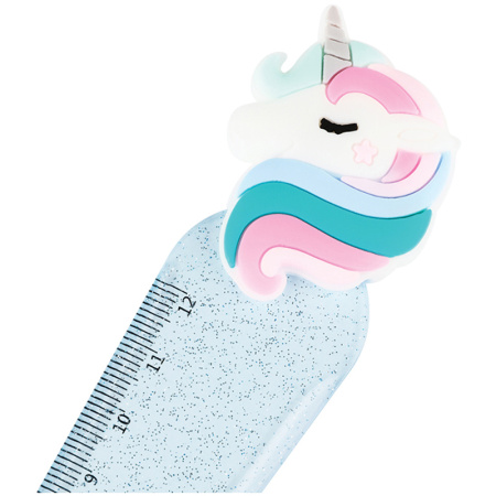Линейка с топпером 12см MESHU "Unicorn", пластиковая, европодвес MS_36850 322839 - МСК «Форвард»