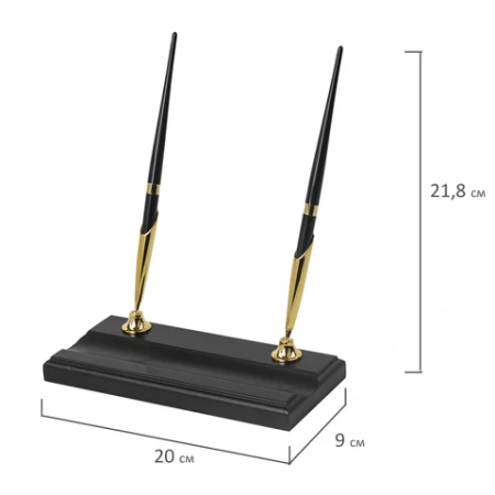 Набор подарочный настольный BESTAR "Artemis" из дерева, 10 предметов, цвет "черное дерево", 237216 - МСК «Форвард»
