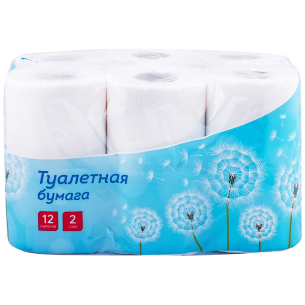 Бумага туалетная OfficeClean 2-слойная, 12шт., 14.5м тиснение, белая 279672 - МСК «Форвард»