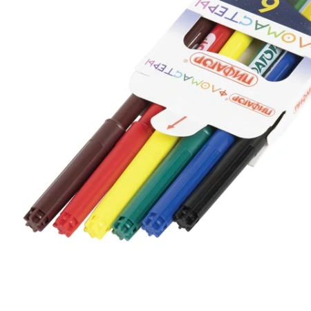 Фломастеры ПИФАГОР "Космическая одиссея", 6 цветов, вентилируемый колпачок, 152443 - МСК «Форвард»