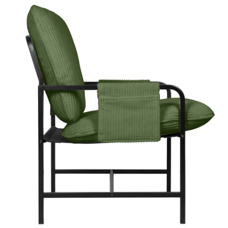 Кресло BRABIX "Gentle LC-300", ЛОФТ, пружинный блок, ткань велсофт (плюш), оливковое, 533145 - МСК «Форвард»