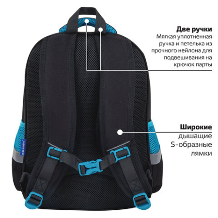 Рюкзак BRAUBERG FAVOUR, 2 отделения, 3 кармана, "Anime fight", 40х29х15 см, 272057 - МСК «Форвард»