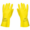 Перчатки латексные SCAFFA "Луч", КЩС-2, хлопчатобумажное напыление, р. 9, L, желтые, 00-01017718 701641 - МСК «Форвард»