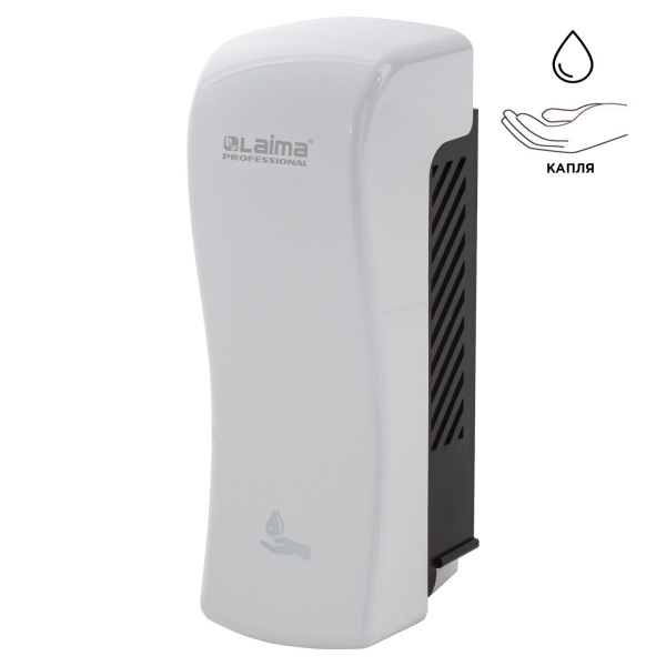 Дозатор для жидкого мыла LAIMA PROFESSIONAL ORIGINAL, НАЛИВНОЙ, 0,8 л., белый, ABS, 605774