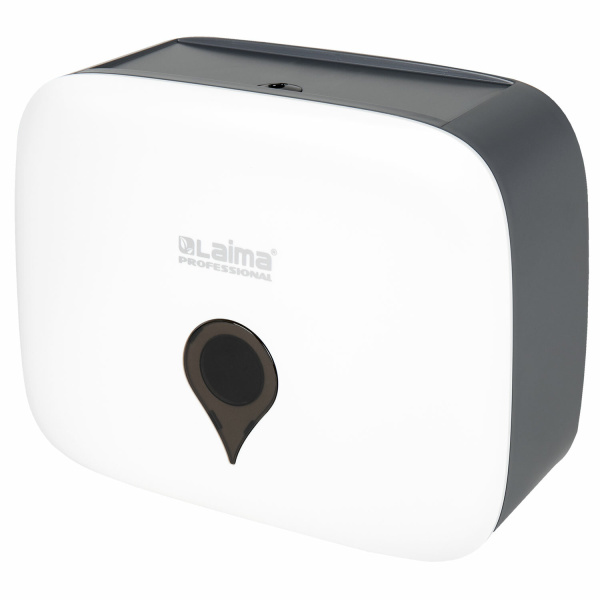 Диспенсер для полотенец ULTRA LAIMA PROFESSIONAL, (Система H2), Interfold, малый, белый, ABS,606833