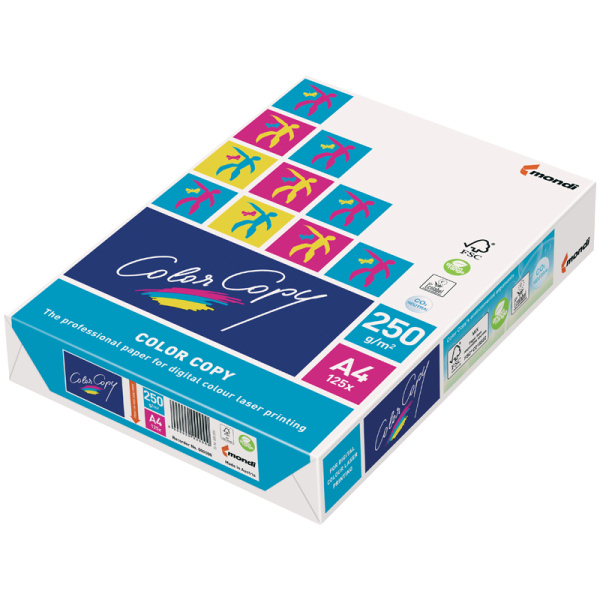 Бумага Color copy А4, 250г/м2, 125л 161% для цветной лазерной печати 308203 - МСК «Форвард»