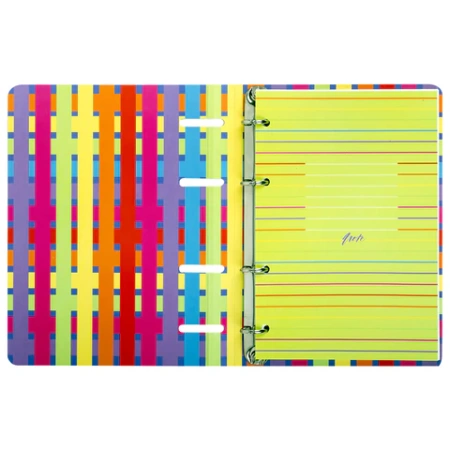 Тетрадь на кольцах А5 160х212 мм, 120 листов, картон, матовая ламинация, клетка, BRAUBERG, "Colors", 404727 - МСК «Форвард»