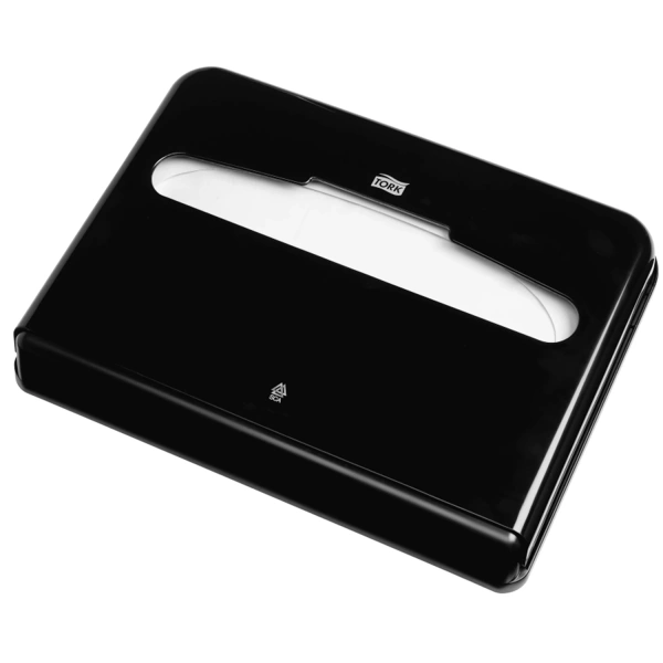 Диспенсер для покрытий на унитаз TORK (Система V1), (покрытия 1/2 сложения), черный, 344088 602979