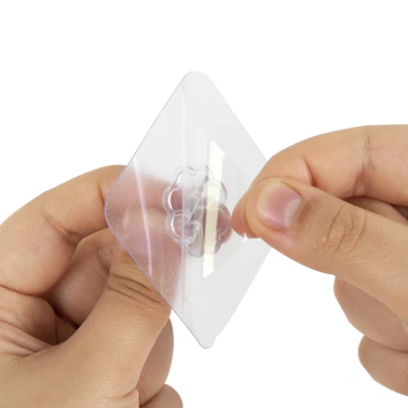 Крючки самоклеящиеся универсальные 6х6 см, КОМПЛЕКТ 10 шт., сталь + ПВХ, LAIMA Home, 608791 - МСК «Форвард»