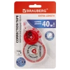 Корректирующая лента BRAUBERG EXTRA LENGTH, 5 мм х 40 м, механизм перемотки, корпус прозрачный, блистер, 272502 - МСК «Форвард»