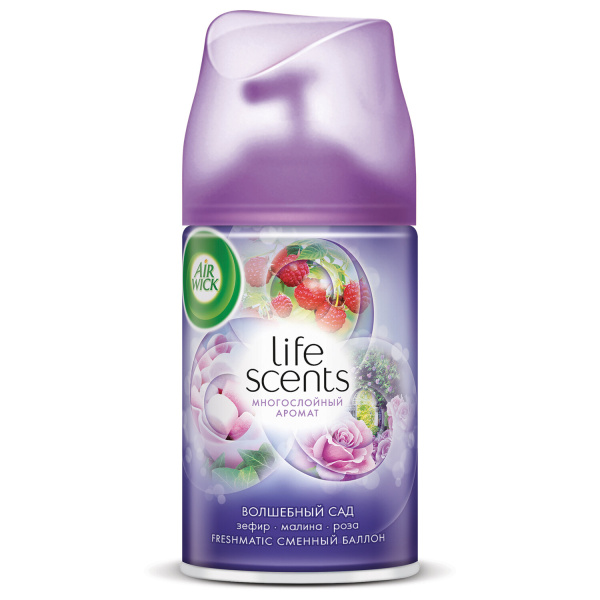 Сменный баллон 250мл AIRWICK Life Scents "Волшебный сад", для автомат. освежителей, универсал, 96146 601849
