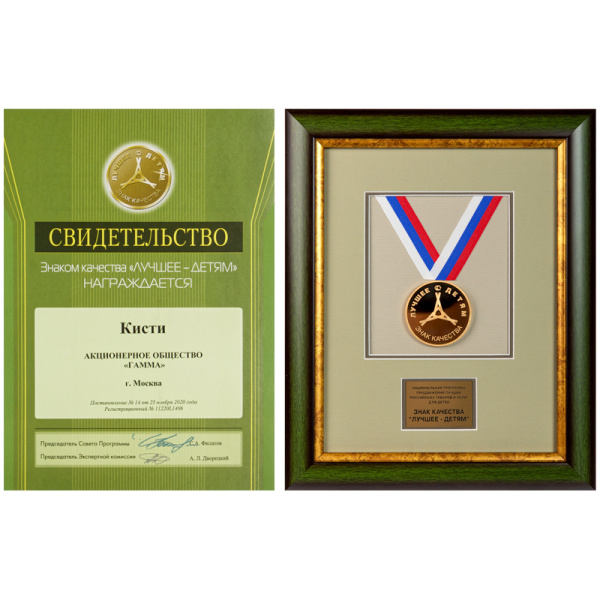 Кисть белка Гамма, круглая №03 280618.01.03 278441 - МСК «Форвард»