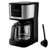 Кофеварка капельная BRAYER BR1125, 900 Вт, объем 1,25 л, LED-дисплей, термокружка в ПОДАРОК, черная 456901 - МСК «Форвард»