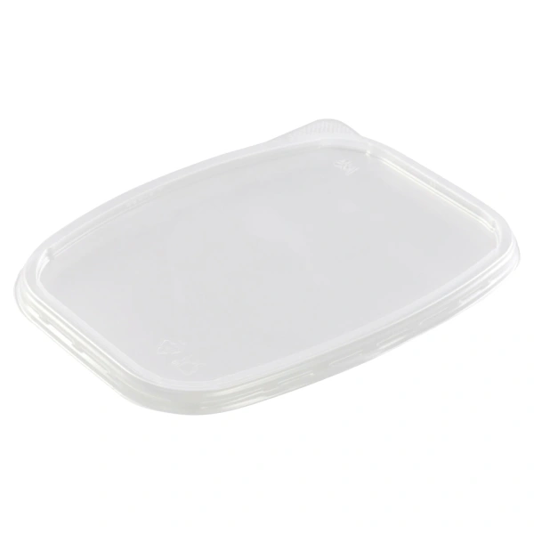 Крышка для одноразового контейнера 138х102мм, КОМПЛЕКТ 100 шт, прозрачные, ПП, ЮПЛАСТ, ЮУПМ331 607539