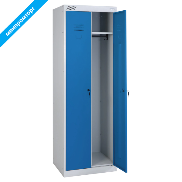 Шкаф металлический для одежды ШРК-22-600, двухсекционный (в1850*ш600*г500мм;30кг), разборный 291089