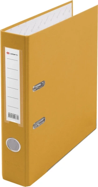 Папка регистратор 50мм А4 РР желтая, металлическая окантовка, карман AF0601-YL1/AF0601-YL1 Lamark (Ламарк) 128/73104 - МСК «Форвард»