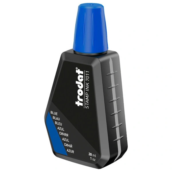Краска штемпельная TRODAT синяя 28 мл, на водной основе, 7011с 220735