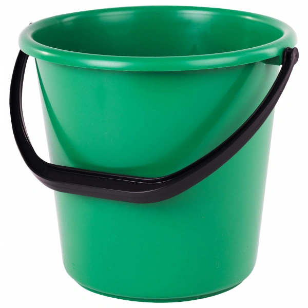 Ведро 10л, без крышки, пластиковое, хозяйственное, УСИЛЕННОЕ, цвет ассорти, мерная шкала, LAIMA 603895