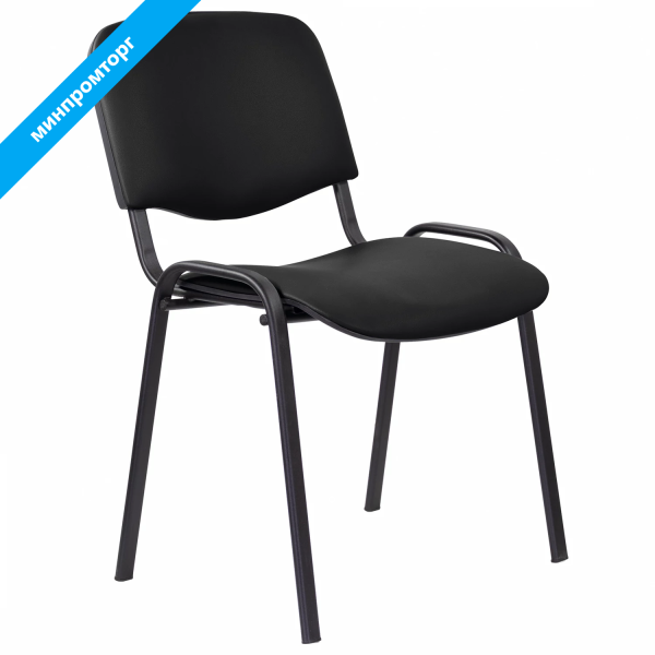 Стул STAFF Iso Lite CF-008, кожзам черный (Z-11), 532564