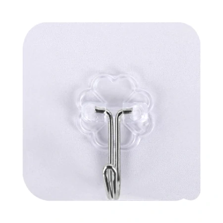 Крючки самоклеящиеся универсальные 6х6 см, КОМПЛЕКТ 10 шт., сталь + ПВХ, LAIMA Home, 608791 - МСК «Форвард»