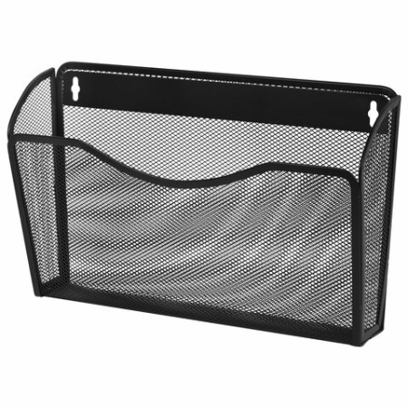 Лотки для бумаг настенные BRAUBERG «Germanium», 3 штуки, А4, 215×355×95 мм, металл, черные, 237968 - МСК «Форвард»