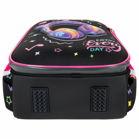 Ранец BRAUBERG PREMIUM, 2 отделения, с брелоком, "Headphones", велюровая нашивка, 38х29х16 см, 273100 - МСК «Форвард»