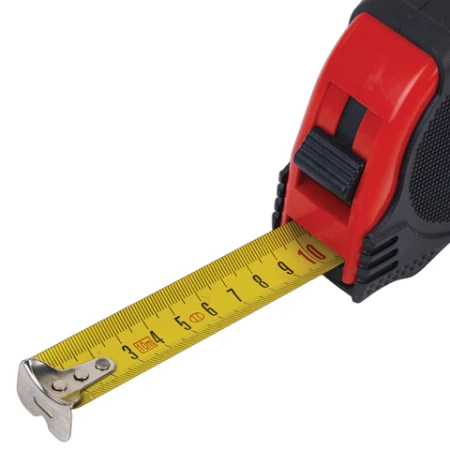 Рулетка измерительная 10 м х 25 мм, обрезиненный корпус, 3 фиксатора, RABBITEX (РАББИТЕКС) Professional, 671359 - МСК «Форвард»