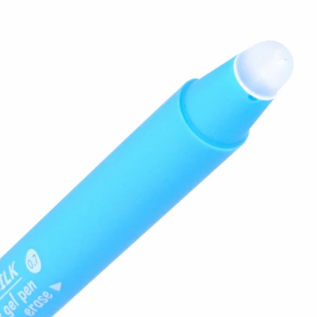 Ручка стираемая гелевая с грипом BRAUBERG "SOFT&SILK FRUITY", СИНЯЯ, корпус ассорти, узел 0,7 мм, 143254 - МСК «Форвард»