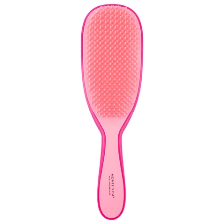 Расческа для волос массажная 22,5х6,5 см, розовая + щетка для чистки В ПОДАРОК, MONTE VITA (МОНТЕ ВИТА), 457428 - МСК «Форвард»