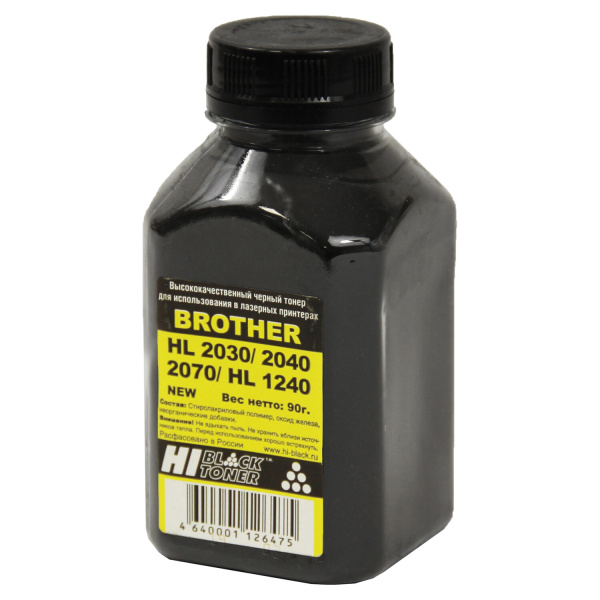 Тонер HI-BLACK для BROTHER HL-1240/2030/2040/2070, фасовка 90г 9802115 361265