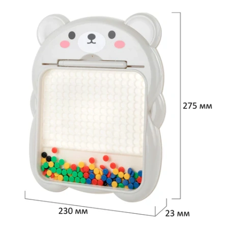 Мозаика магнитная развивающая для детей "Медвежонок", стилус, 101 магнит, 10 карточек, BAMBOX (БАМБОКС), 665891 - МСК «Форвард»