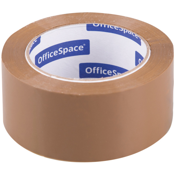 Клейкая лента упаковочная OfficeSpace, 48мм*100м, 45мкм, темная, ШК КЛ_18610 255780