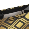 Пакет подарочный 12шт 18x10x23 см, ЗОЛОТАЯ СКАЗКА "Gold Luxury", тиснение фольгой, чёрный, 608248 - МСК «Форвард»
