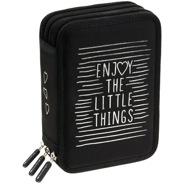Пенал 3 отделения, 200*140*60 мм, Berlingo "Enjoy the little things", полиэстер PK-BP-1215 389526