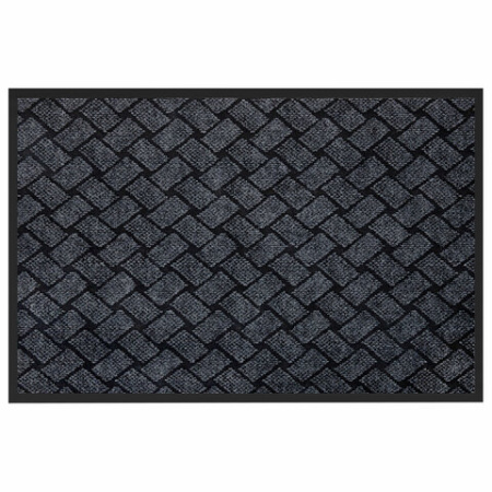 Коврик придверный 60х90 см, СЕРЫЙ, влаго-грязезащитный, 450 г/м2, плетение, PRIMILA KRAFT, 701050 - МСК «Форвард»