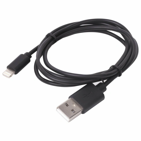 Кабель USB2.0-Lightning, 1м, SONNEN, медь, для передачи данных и зарядки iPhone/iPad, 513116