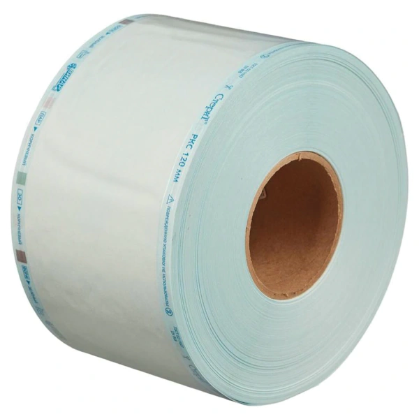 Рулон комбинированный плоский ВИНАР СТЕРИТ, для ПАР/ГАЗ стерилизации, 120ммх200м,  630445