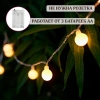 Электрогирлянда-нить комнатная "Шарики", 6 м, 40 LED, теплый белый, на батарейках, ЗОЛОТАЯ СКАЗКА, 591730 - МСК «Форвард»
