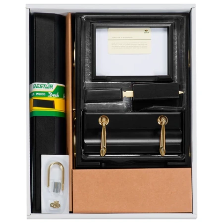 Набор подарочный настольный BESTAR "Artemis" из дерева, 10 предметов, цвет "черное дерево", 237216 - МСК «Форвард»