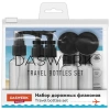 Дорожный набор флаконов в косметичке с наклейками, 7 флаконов (5х50 мл, 2х10 мл), DASWERK (ДАСВЕРК), 609298 - МСК «Форвард»